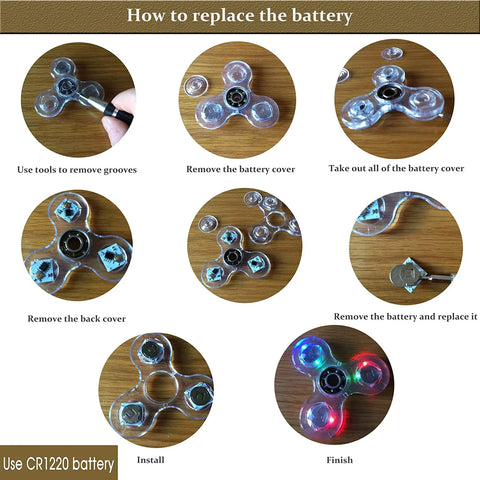 Crystal LED Fidget Spinner