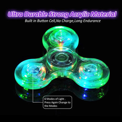 Crystal LED Fidget Spinner