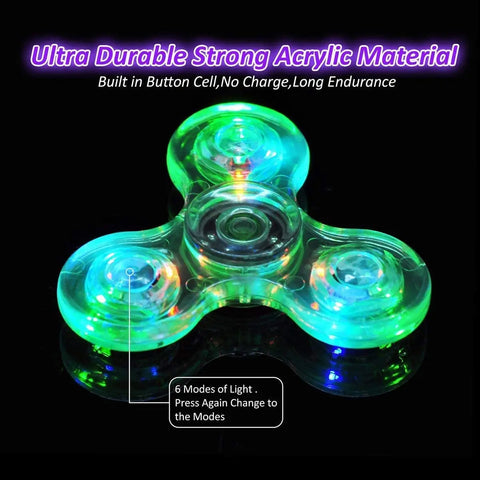 Crystal LED Fidget Spinner