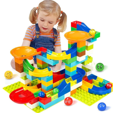 Duploed Blocks Funnel Slide Bricks Toys