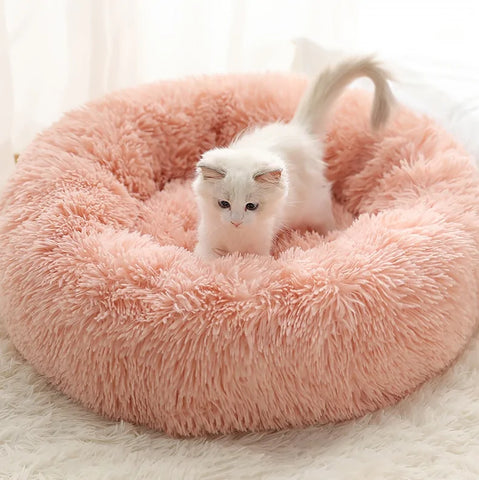 Plush Round Dog Bed