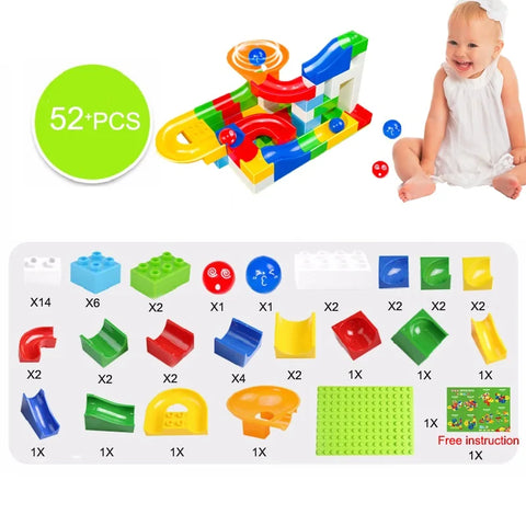 Duploed Blocks Funnel Slide Bricks Toys